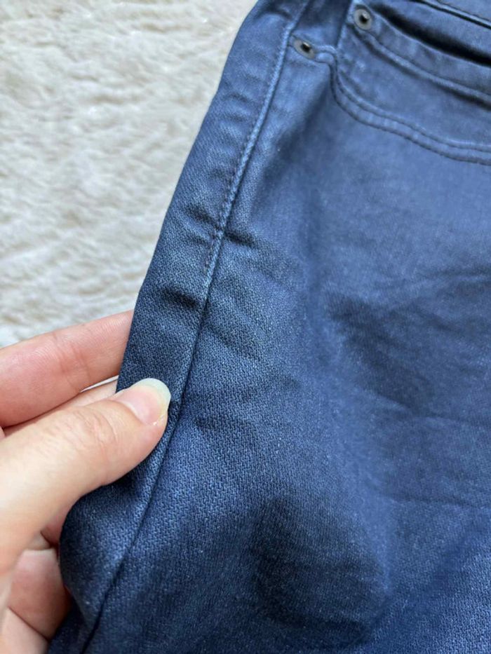 Jean Levi’s homme 541 Athletic taper regular straight droit W39 L34 48/50 XL/2XL enduit bleu marine - photo numéro 7