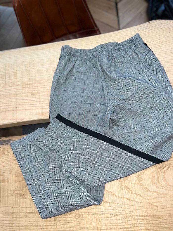 Pantalon tailleur cigarette écossais pieds de poule à carreaux taille 38 - photo numéro 5