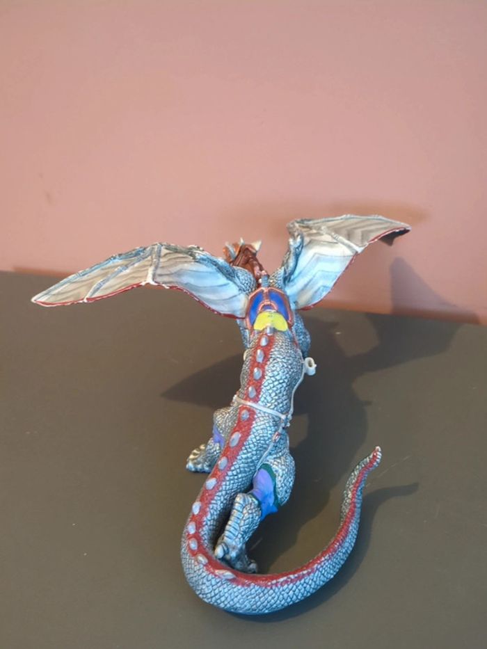 Figurine Dragon destrier argent papo - photo numéro 3