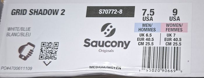 Saucony shadow 2 grid 40,5 - photo numéro 6