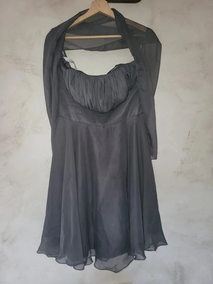 Robe habillée de cérémonie avec son étole 36/38 - photo numéro 5