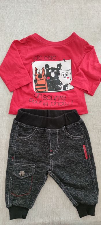 Pantalon tee-shirt manches longues