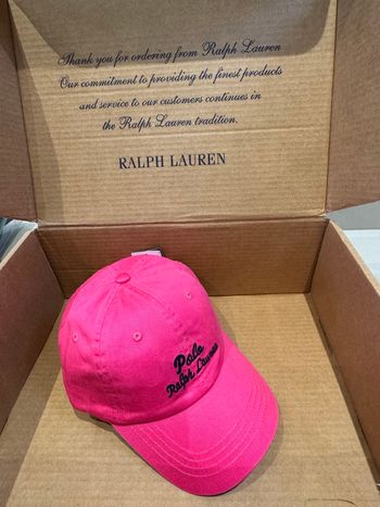 Casquette écriture Ralph Lauren nouveau model 