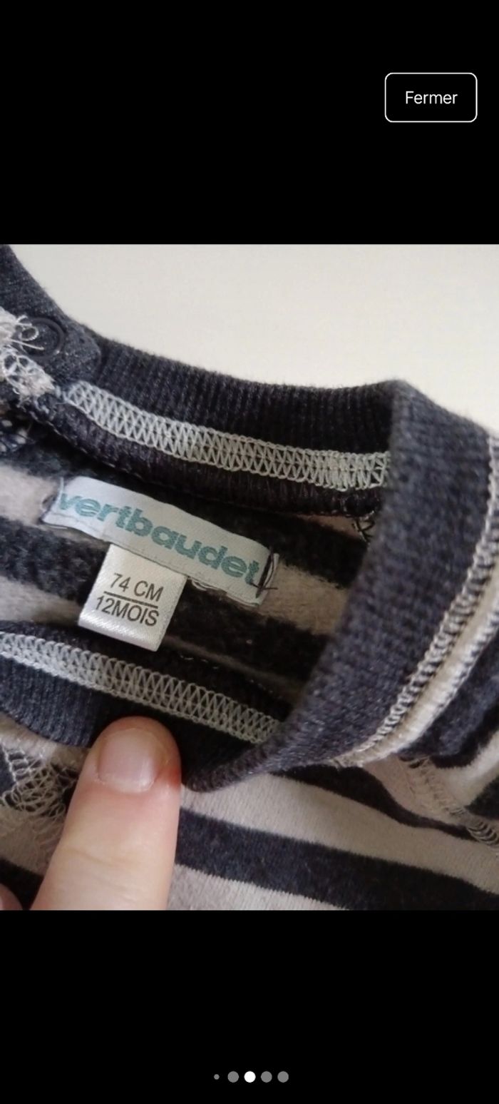 Pull rayé 12 mois 1 an - photo numéro 5