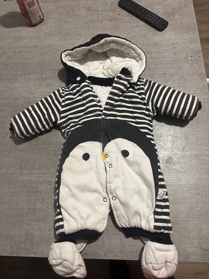 Combinaison 3 mois pingouin