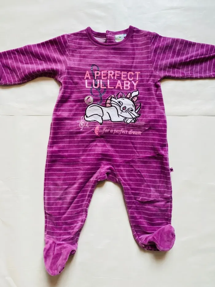 Lot 2 pyjamas fille 12 mois Disney - photo numéro 5