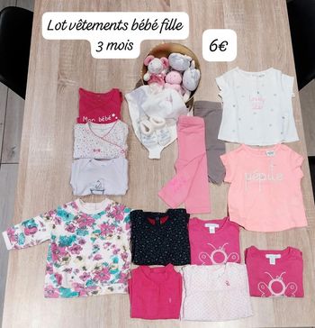 Lot de vêtements bébé fille 3 mois