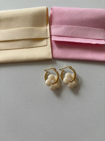 Créole pendentif fleur