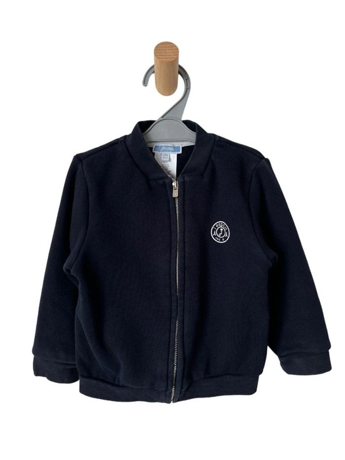 Sweat chaud zippé bleu marine - Jacadi 24 mois (88cm)