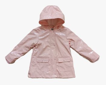 Imperméable coupe vent rose à paillettes à capuche. Ciré. Gémo. Taille 4 ans