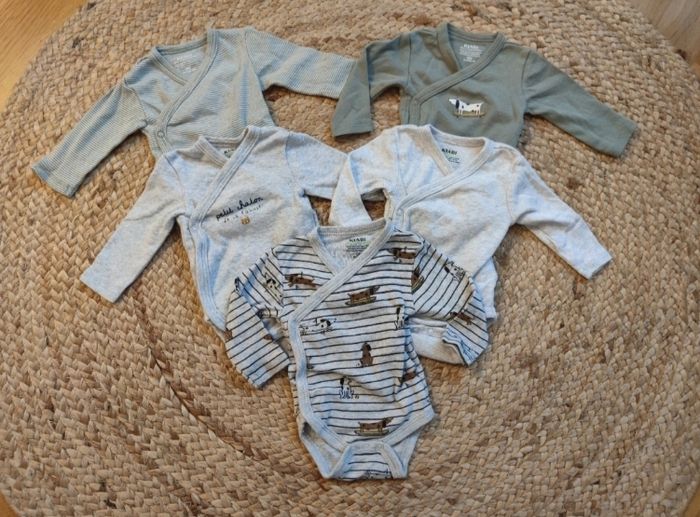 Lot de 5 bodies naissance manches longues - photo numéro 2
