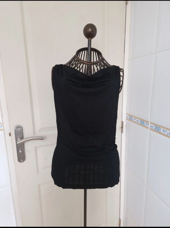 Jolie débardeur noir femme camaïeu taille M/38
