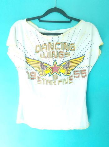 ⭐ Tee-shirt blanc Frédéric taille 38 ⭐