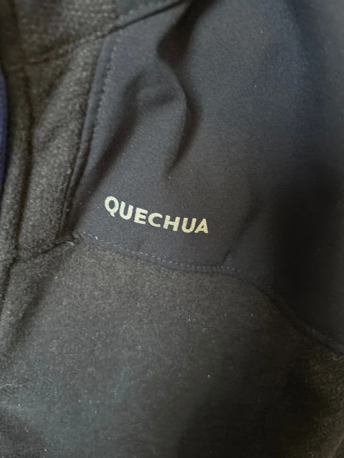 Veste polaire bi matière zippée Quechua à capuche - photo numéro 5