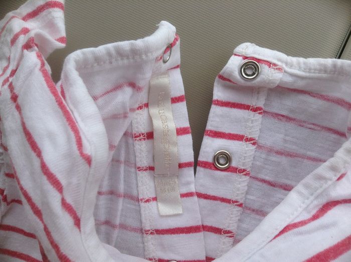 tee shirt à rayures filles 24 mois - photo numéro 2