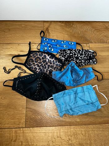Lot de 6 masques en tissus
