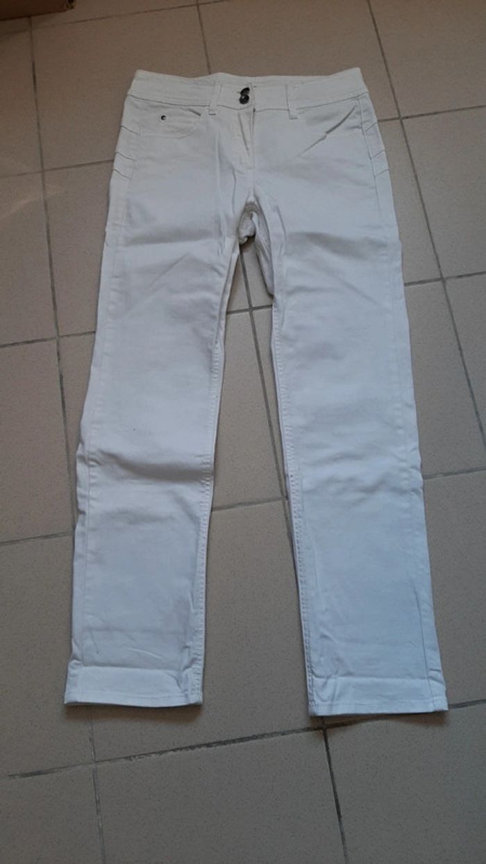 Jean blanc femme taille 38
