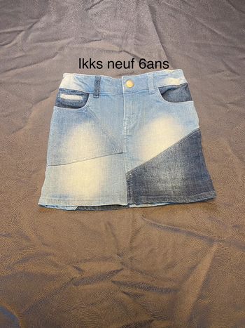Jupe jean neuve ikks 6ans