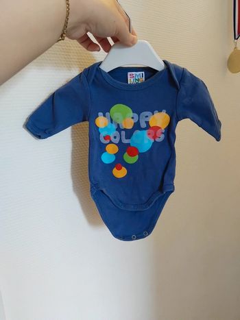 Vertbaudet bodies manches longues 1mois