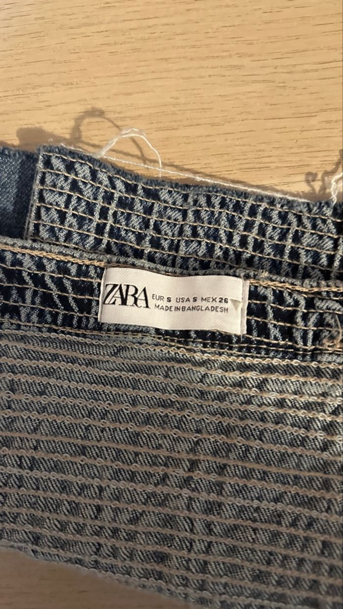 💜 Bustier en jeans bleu clair Zara taille S 💜 - photo numéro 6