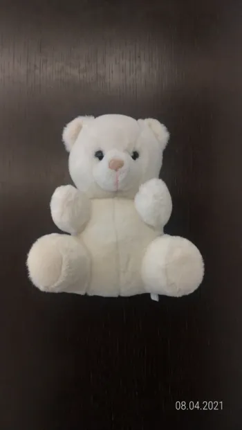 Peluche Ours blanc Gipsy Chauffour 23cm