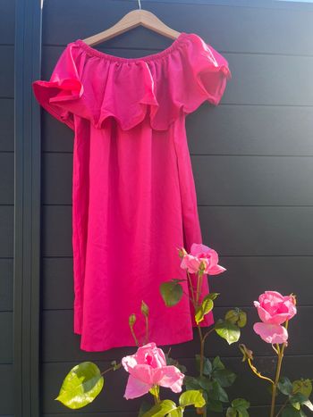 robe fushia à volant 💕