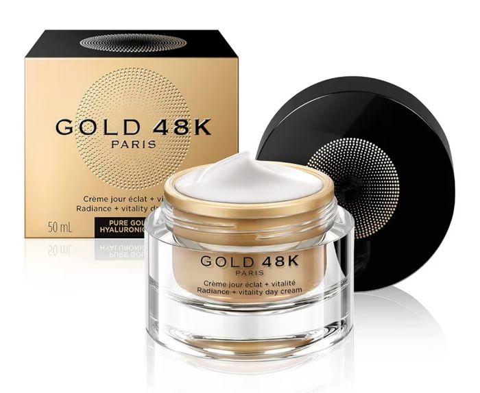 🌟 Crème Gold 48K Paris – Neuve scellée – Or pur + Acide Hyaluronique – 50 mL - photo numéro 2