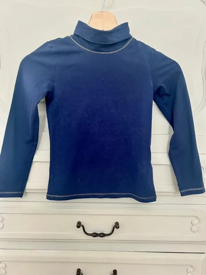 Très beau tee shirt col montant , roulé DPAM taille 8 ans - photo numéro 3