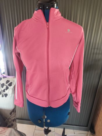 Veste jogging rose fushia 12 ans domyos 