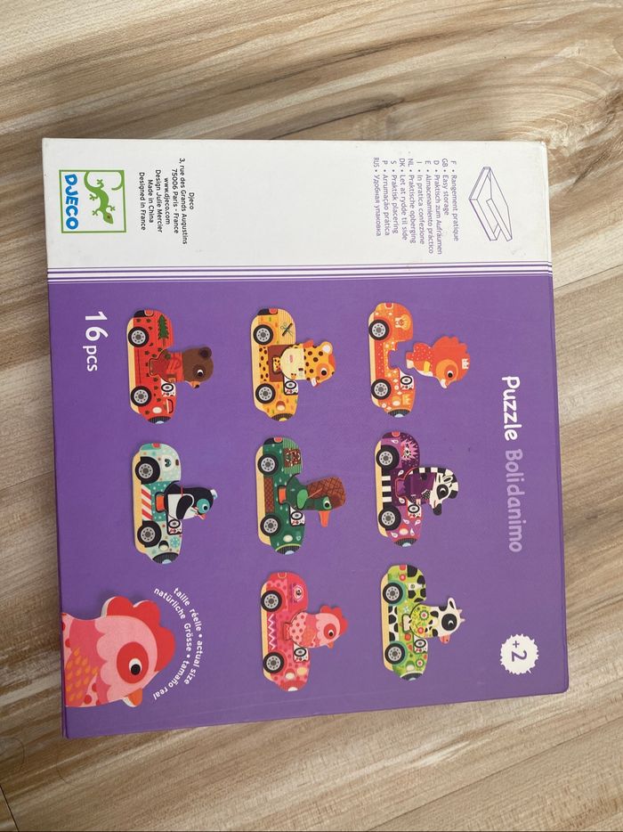 Djeco Bolidanimo - 8 puzzles de 2 pièces - photo numéro 4