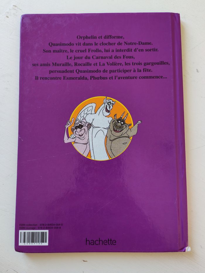 Livre Disney Le Bossu de Notre-Dame – Hachette 📚✨ - photo numéro 2
