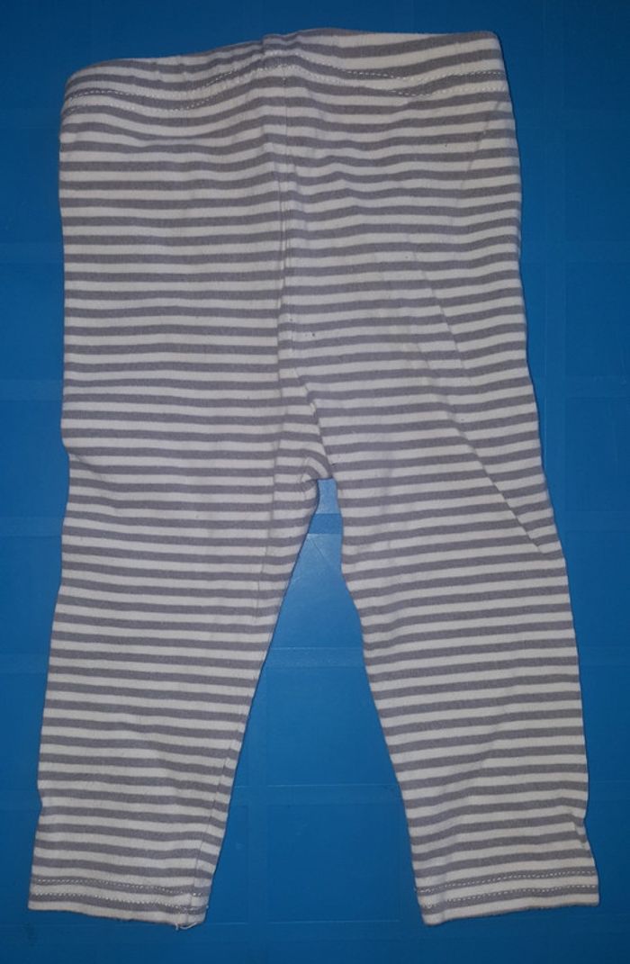 Legging gris et blanc 9 mois - photo numéro 2