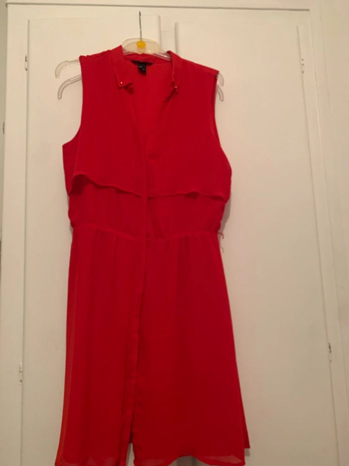 robe rouge sans manches - photo numéro 3