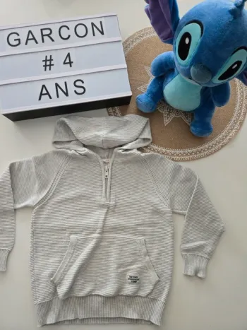 Pull zippé TAO 4ans