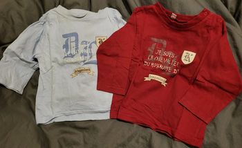 Lot de 2 tee-shirt manches longues