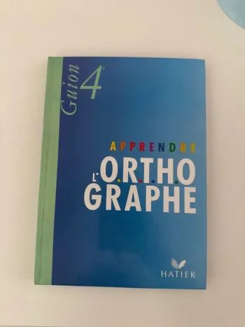 Livre à apprendre l’orthographe
