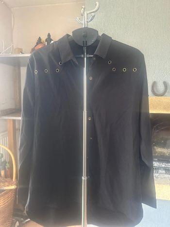 Chemise longue noire