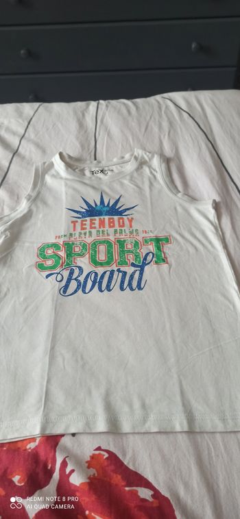 Debardeur blanc 10 ans