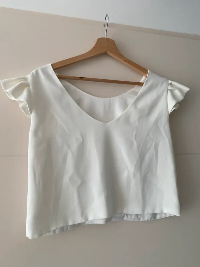 Top Roma ivoire Maison Guillemette - Taille L - photo numéro 2
