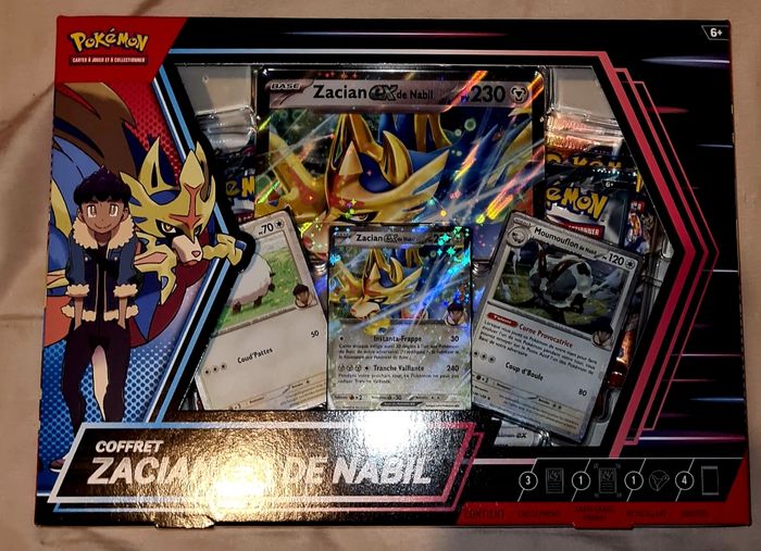 Pokémon - Coffret Zacian Ex de Nabil EV09 EV08 EV02 - NEUF FR