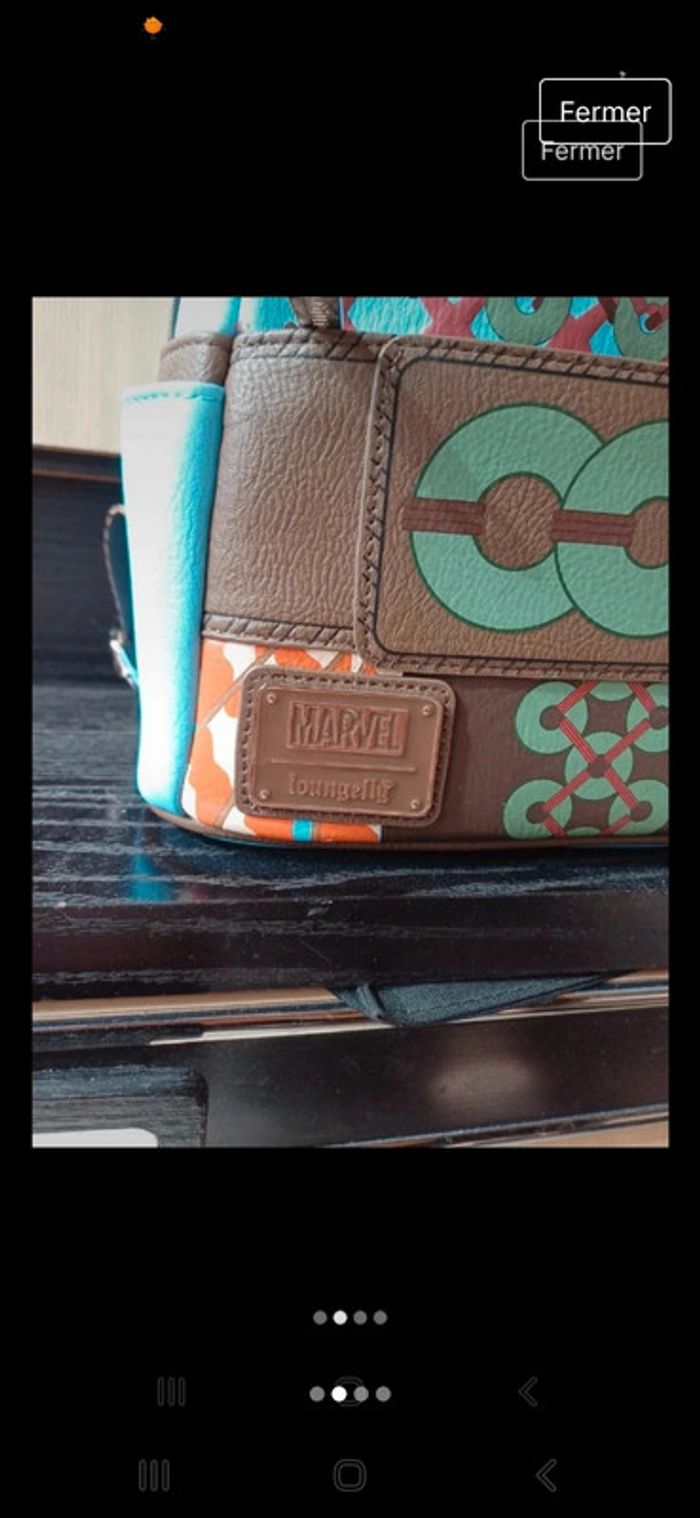 Sac à dos loungefly wakanda forever Disney marvel - photo numéro 2