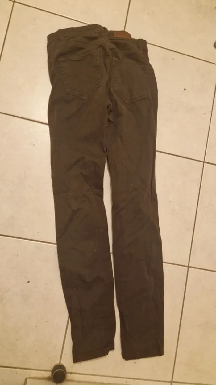 Jeans femme marron taille 34 marque logg très bon etat - photo numéro 2