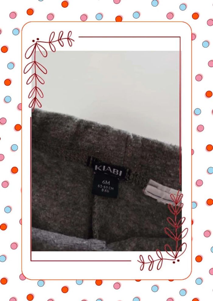 Legging gris pailleté - photo numéro 2