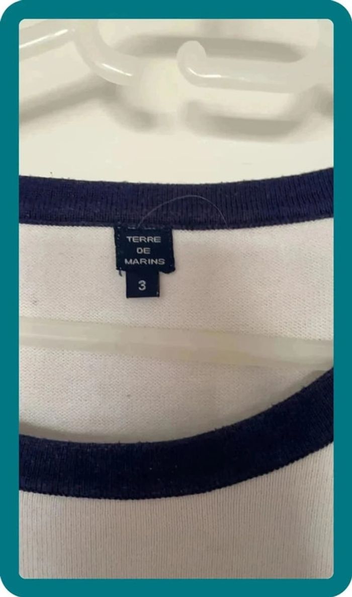 Pull blanc rayures - photo numéro 3