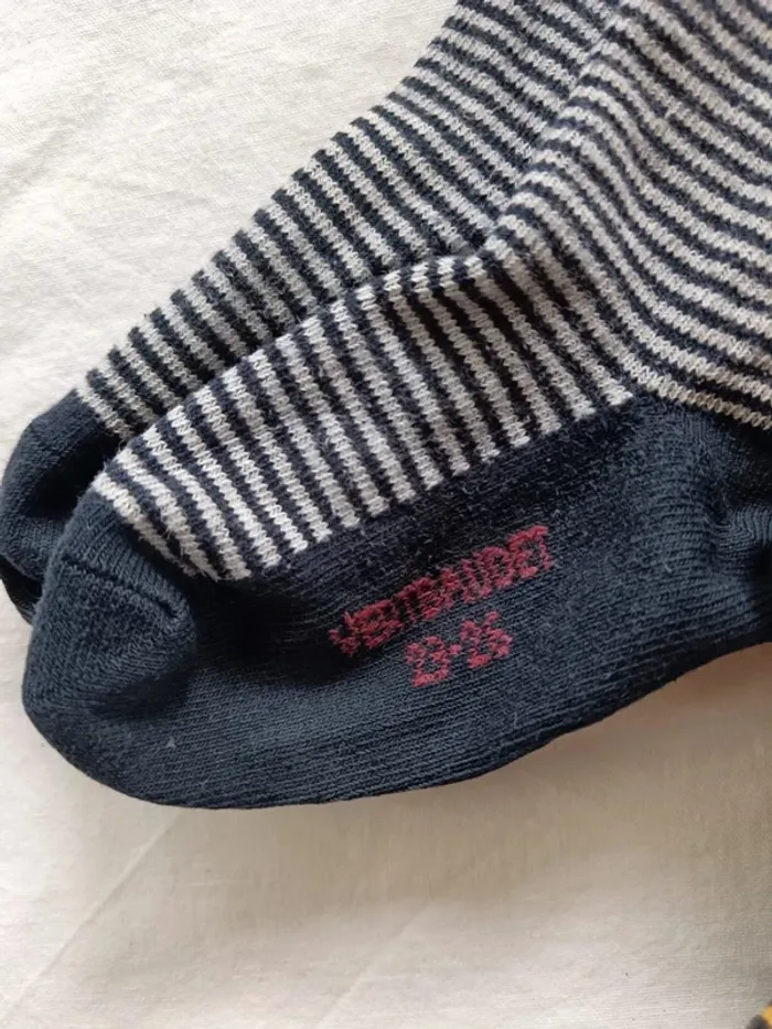 Lot 3 paires chaussettes Vertbaudet 23-26 - photo numéro 2