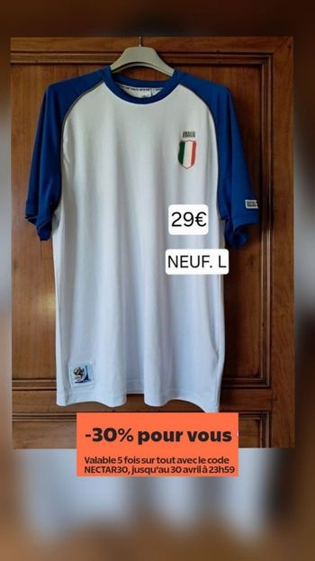 Maillot de foot NEUF taille L *Italia*