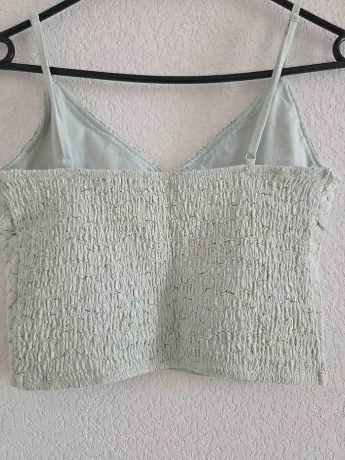 Crop top bleu clair/menthe Pimkie taille s - photo numéro 6
