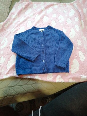 Très joli gilet bleu azur