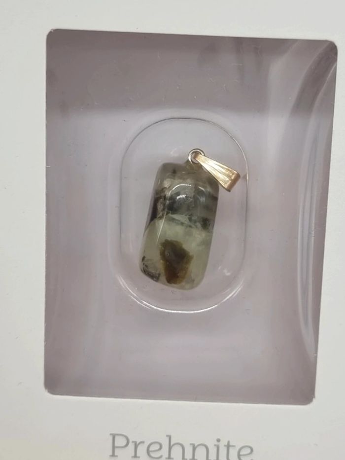 Pendentif perle Prehnite Unique Stone - photo numéro 3