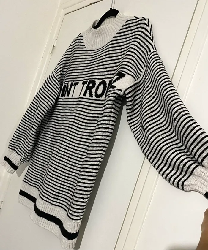 Pull Long Rayé Mango - photo numéro 4